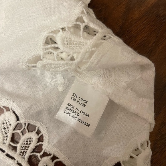 Cynthia Rowley Linen Blend Tank Top Size M - Picture 3 of 4